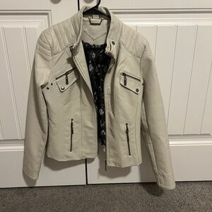 Faux leather jacket